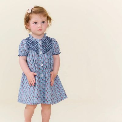 Light Blue Carnation Lucia Dress Set