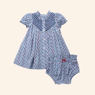 Light Blue Carnation Lucia Dress Set