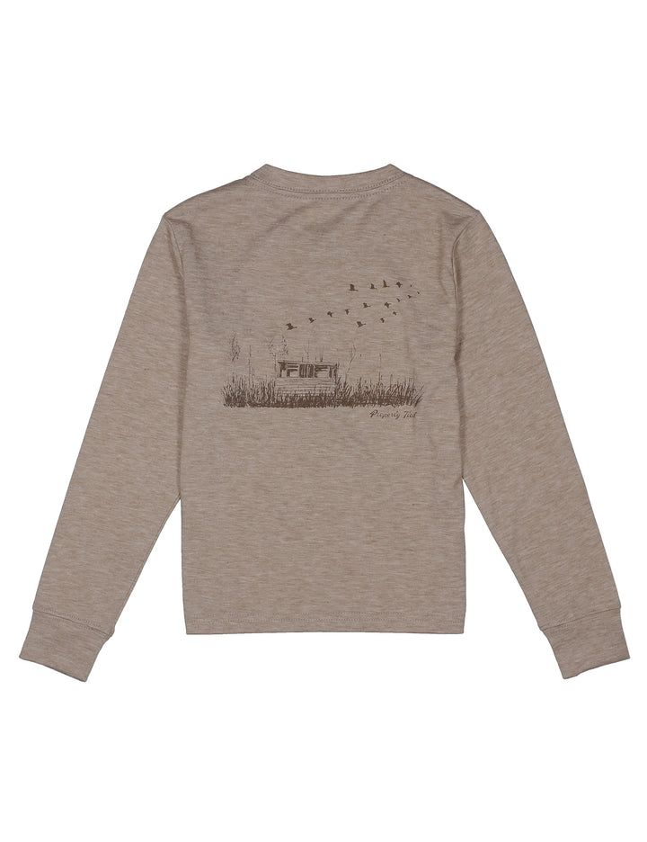 Portland Pocket Tee LS Duck Blind Sand