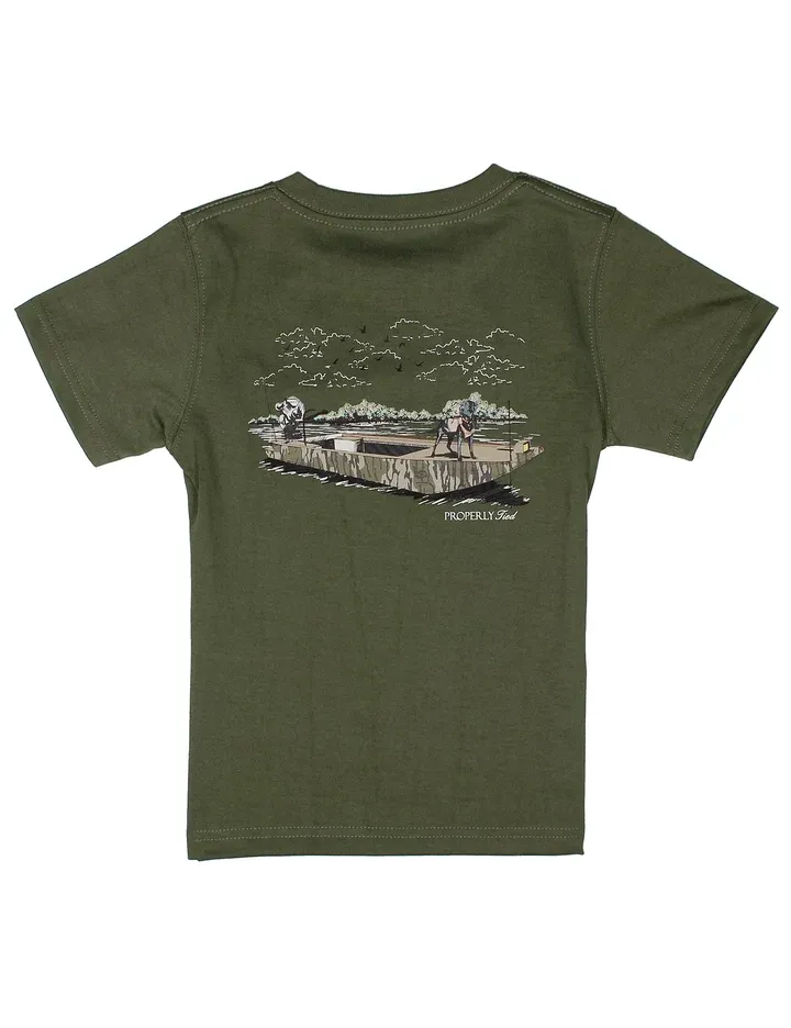 Mossy Oak Boat Ride SS Olive Shirt