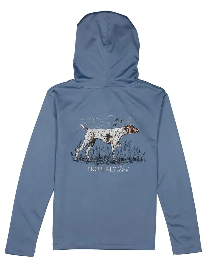 Shade Performance Hoodie Pointer Stone Blue