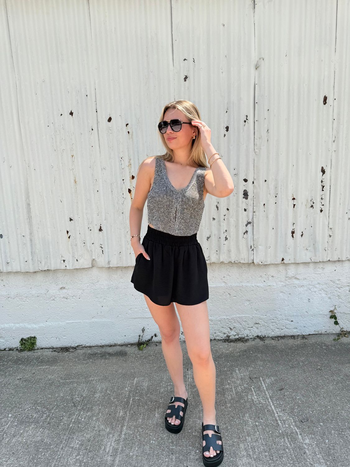 The Bella Black Shorts