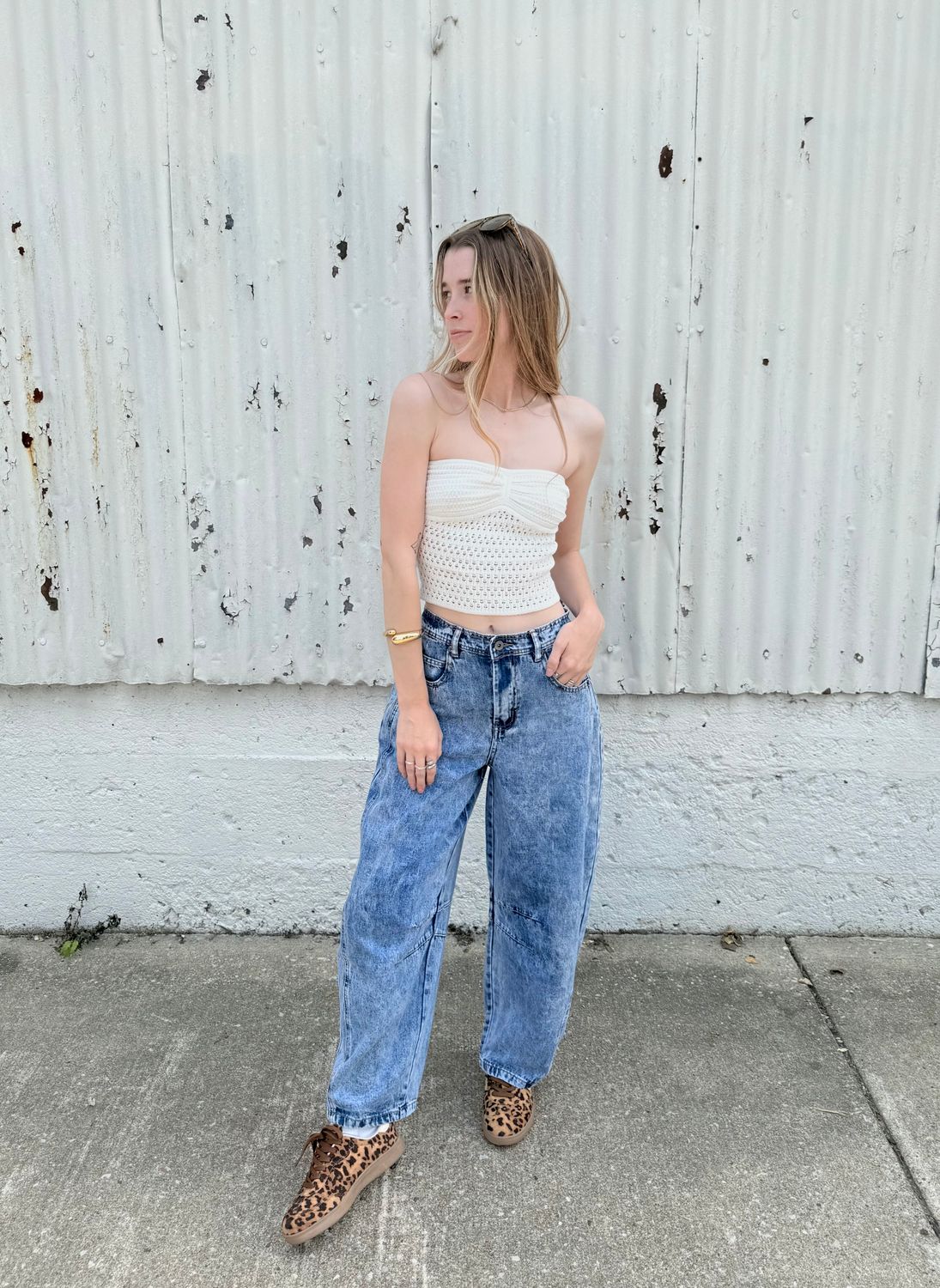 The Riley Barrel Jeans
