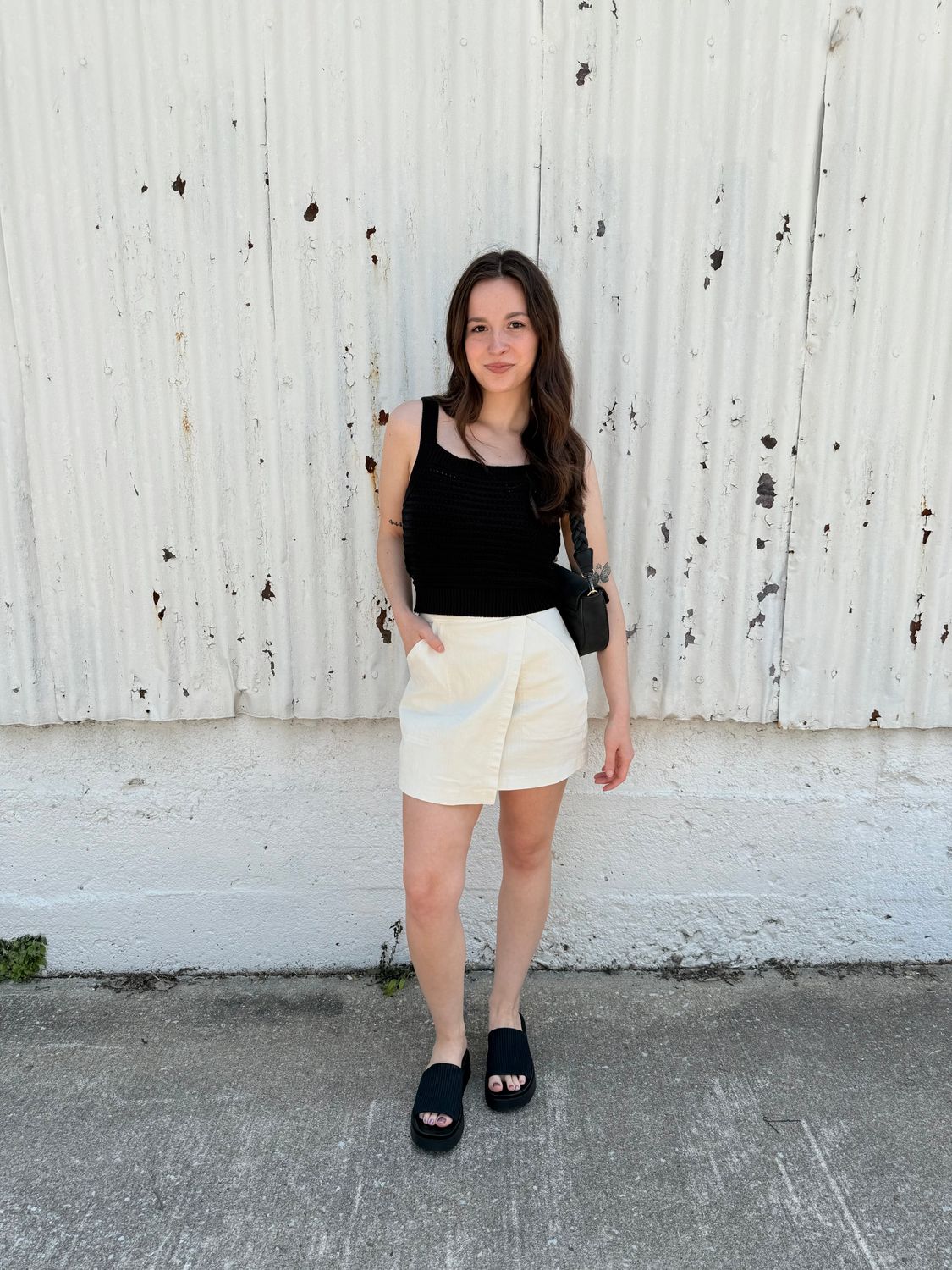 The Hazel Black Knit Top