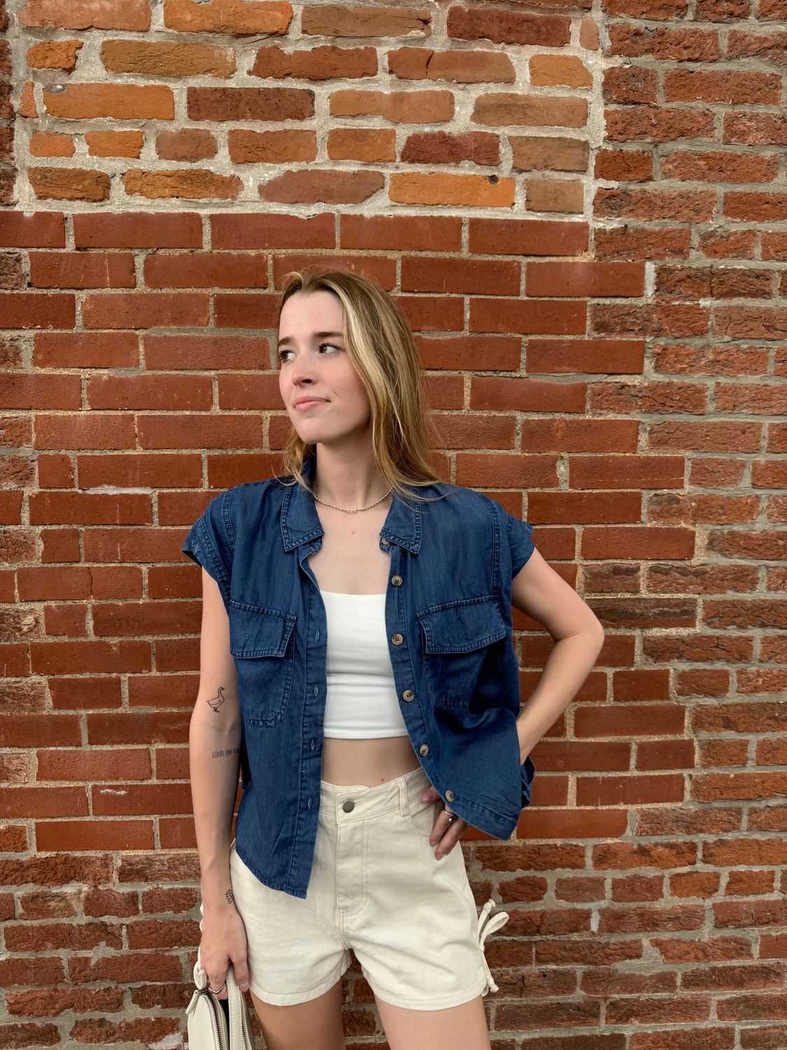 Serenade Denim Button-Up