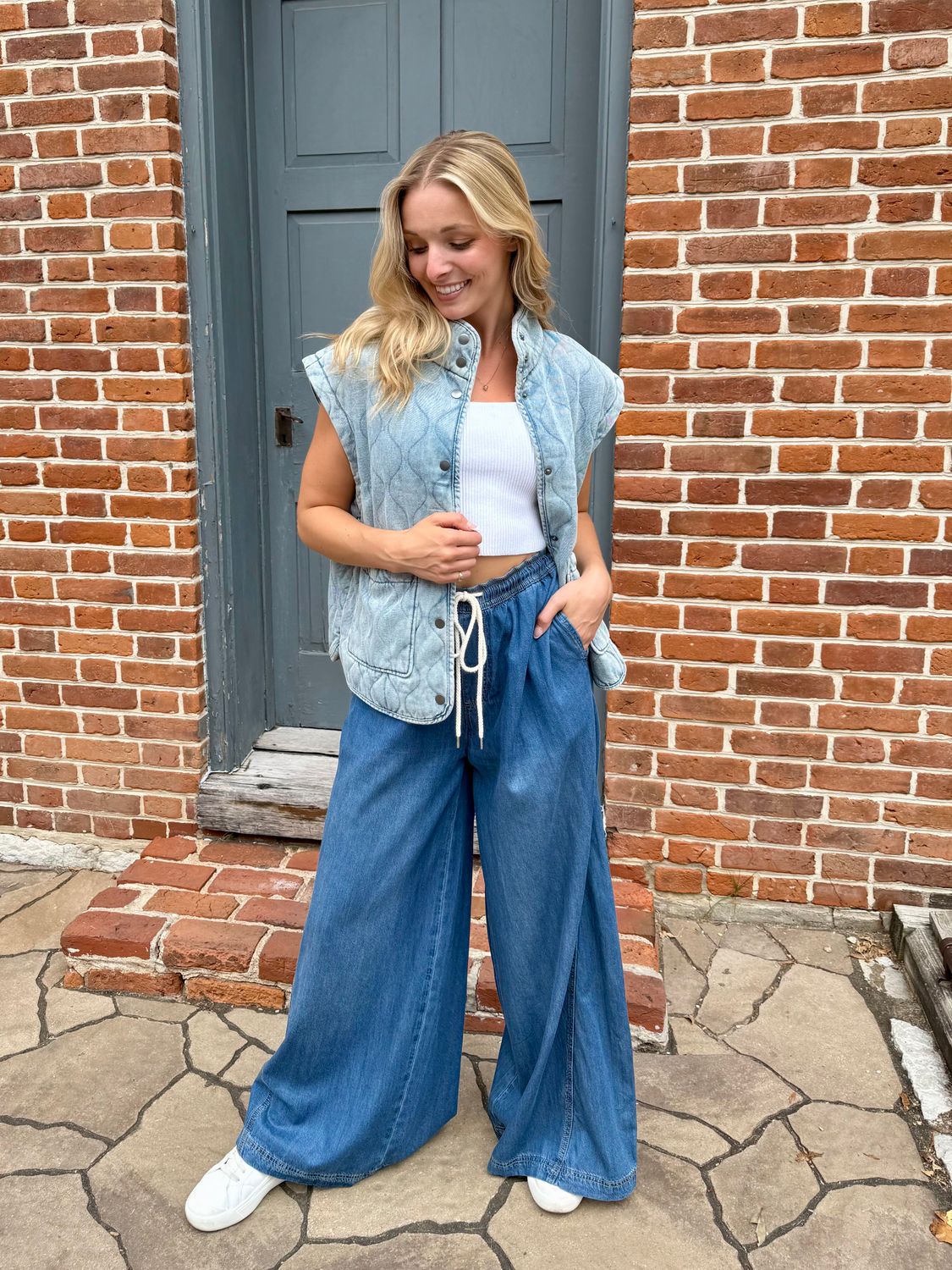 Morning Chill Denim Vest