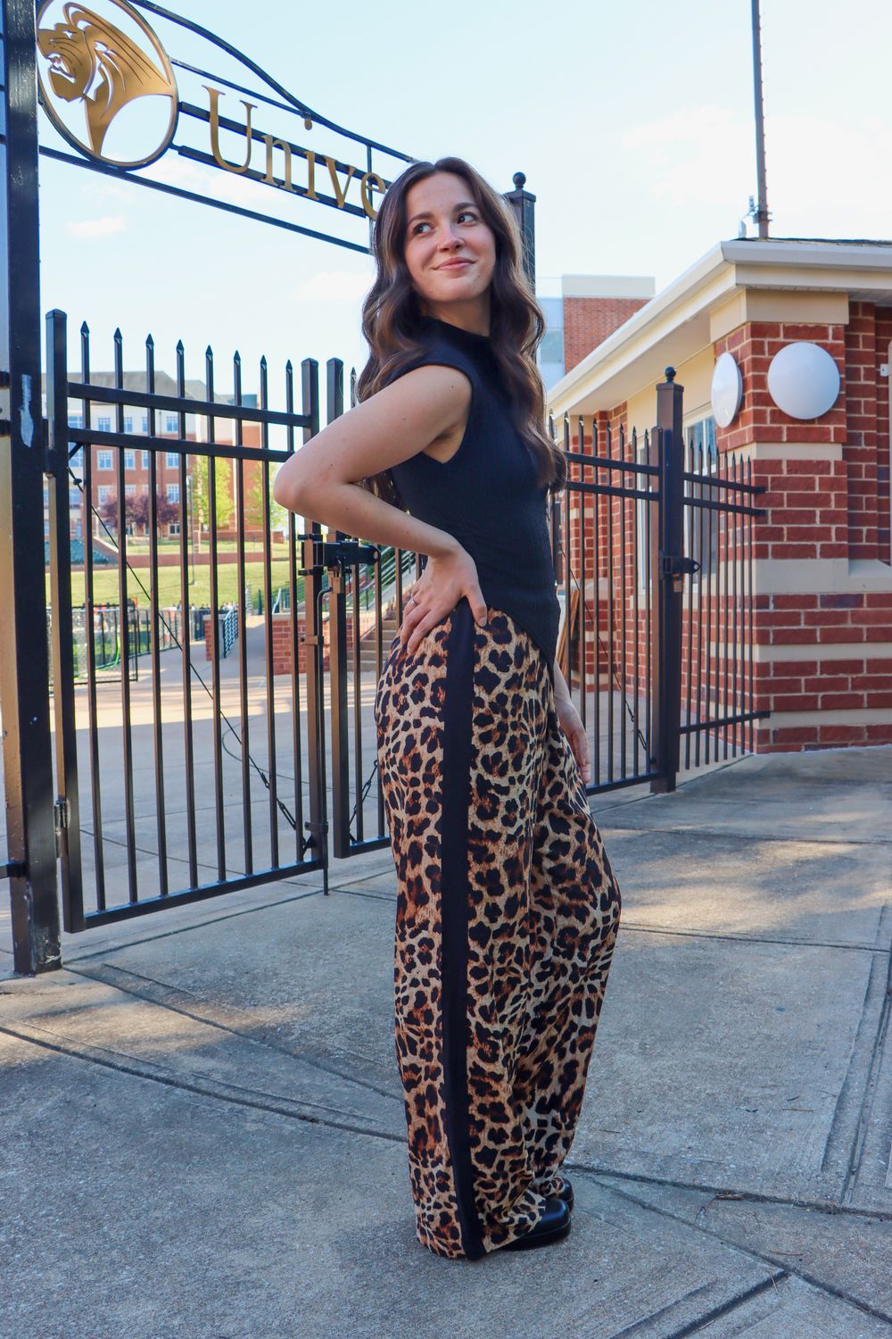 The School Spirit Leopard Pants
