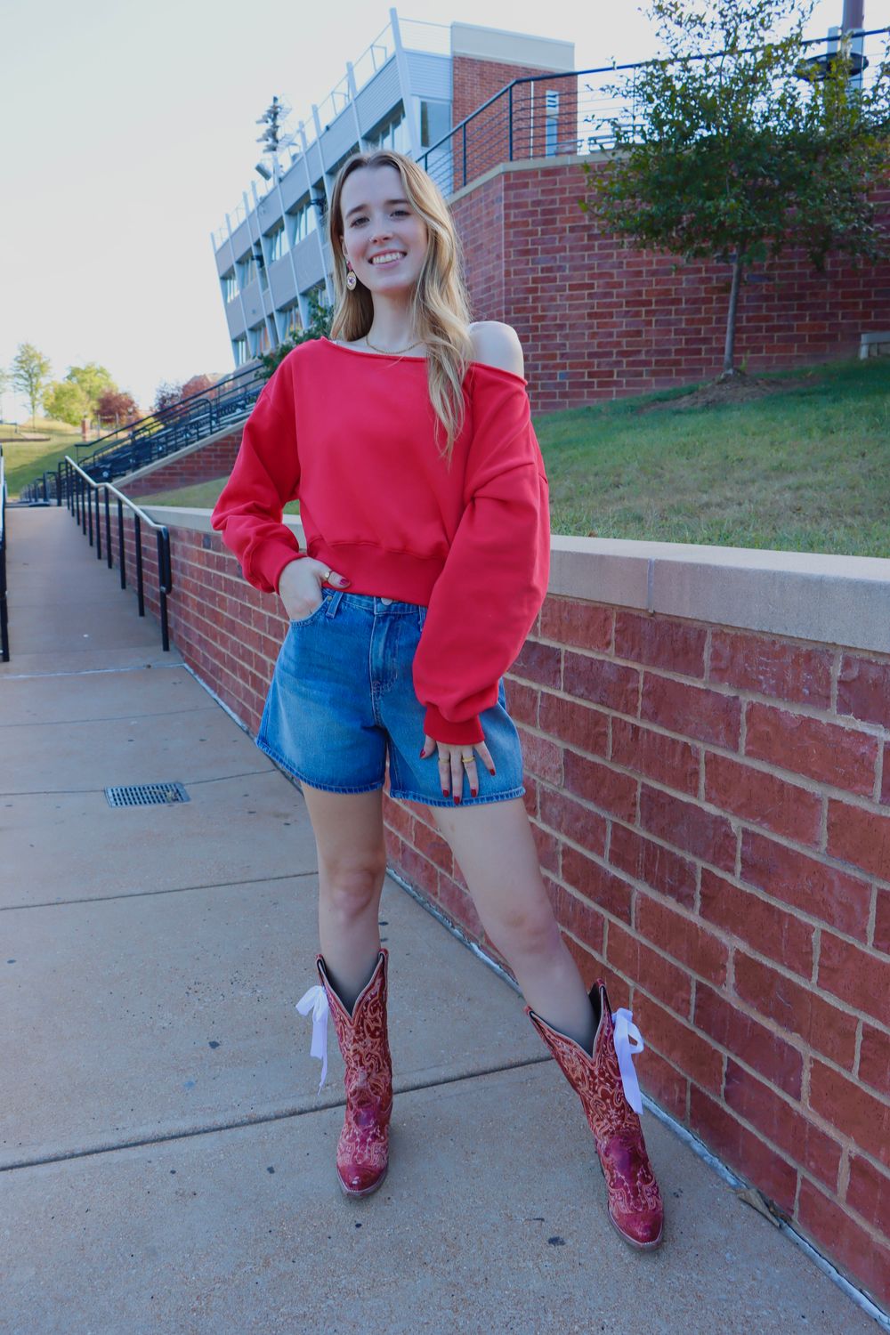 The Stadium Red Sweatshirt