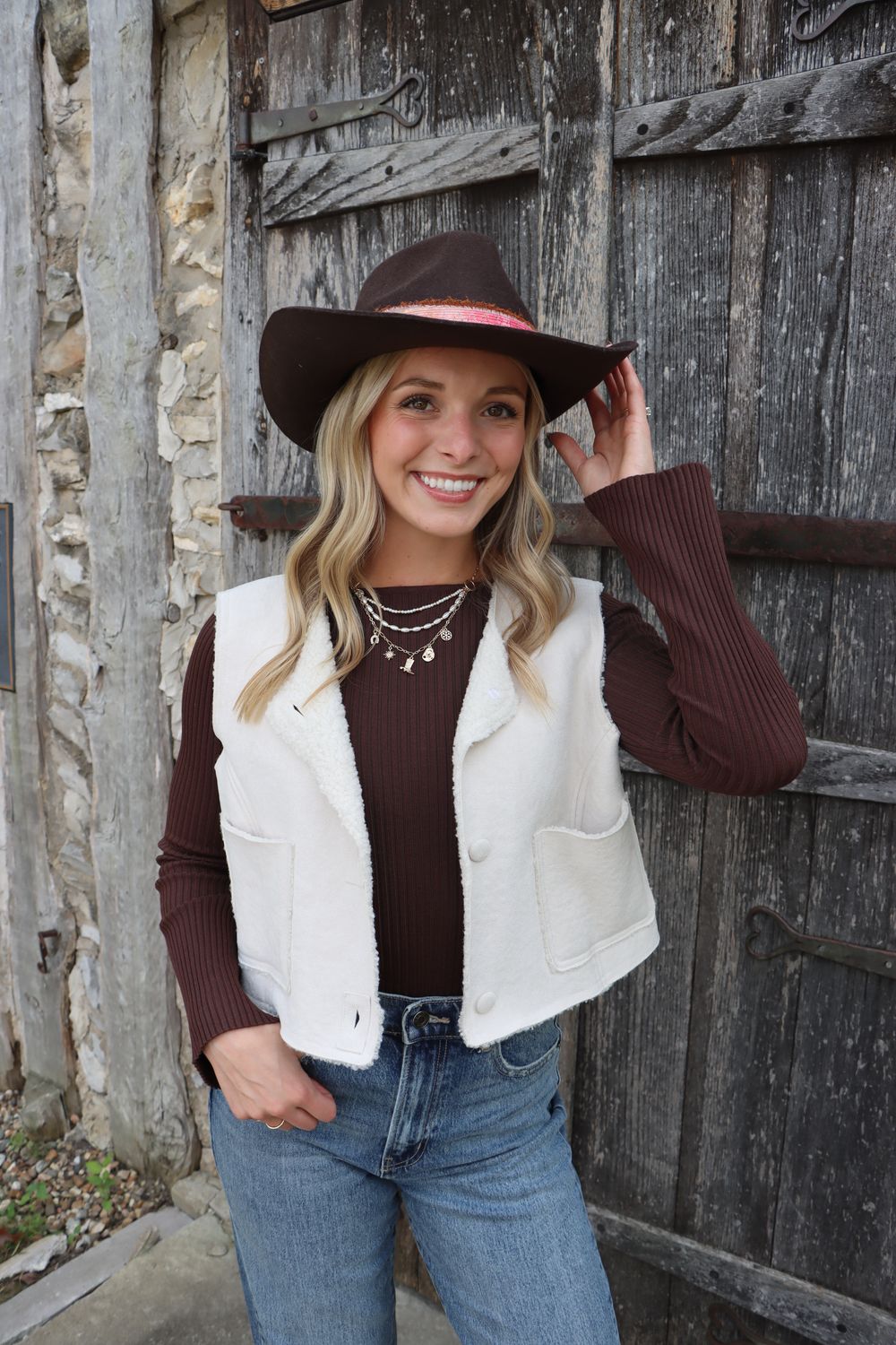 The Annie Shearling Vest