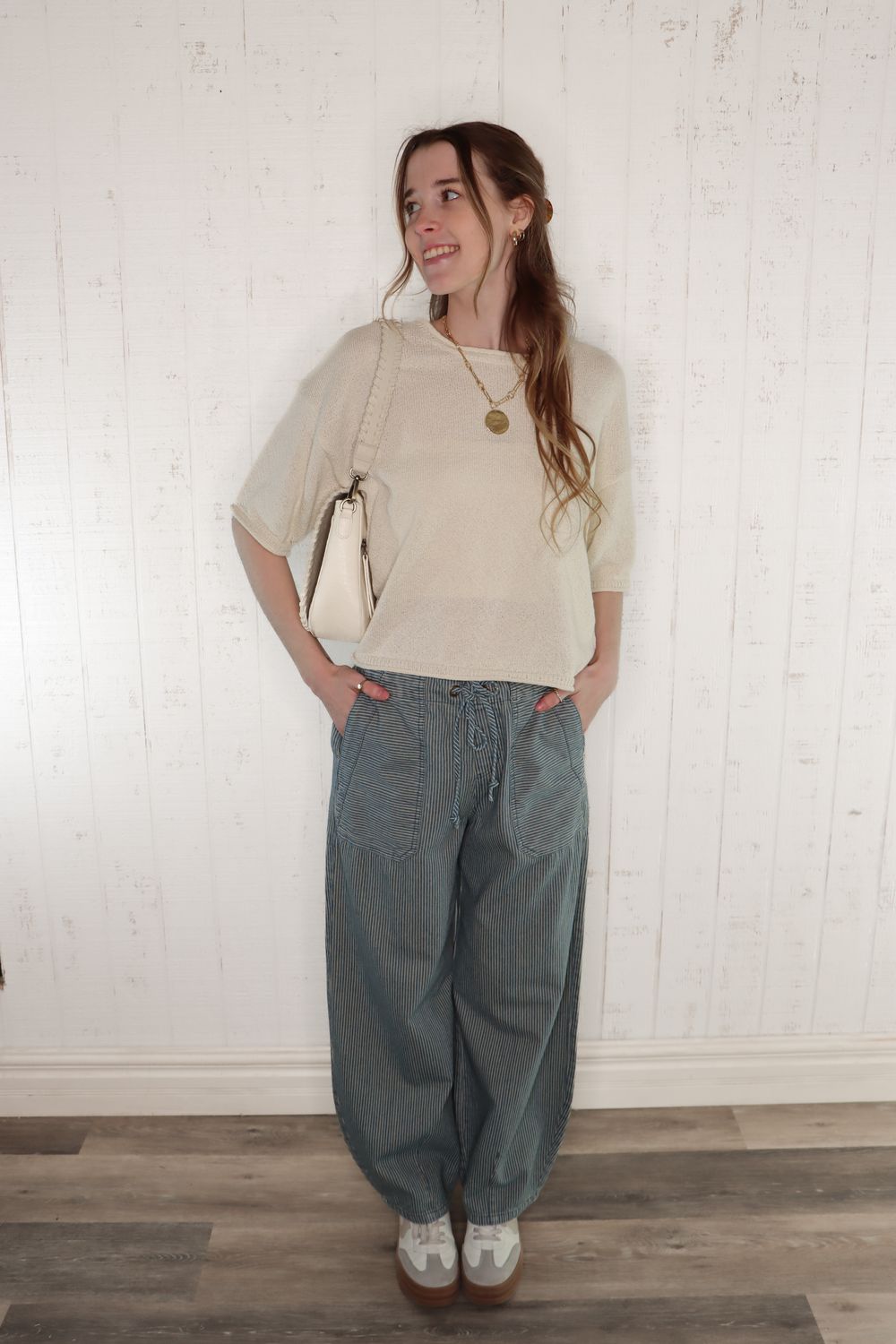 Soft Waves Striped Pants