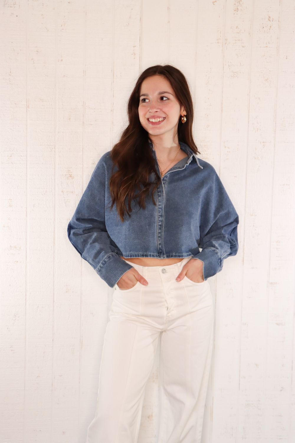 Blue Skies Denim Top