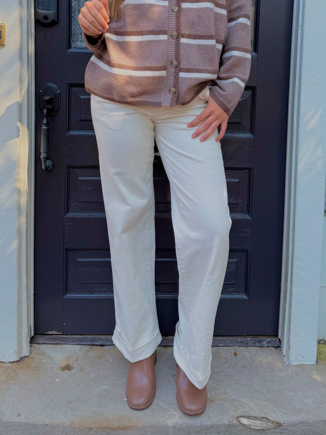 The Cream Wide-Leg Jeans