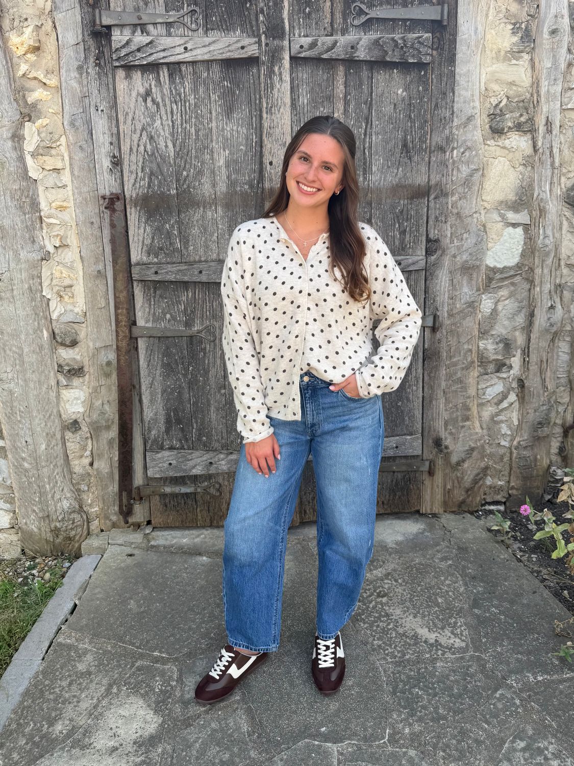 Liv’s Polka Dot Cardigan