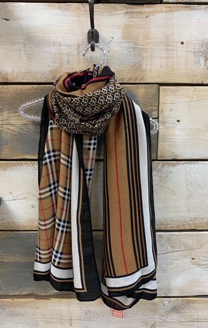 Burberry inspired scarf