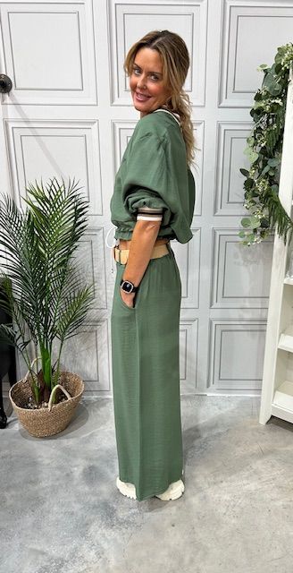 Havana khaki 2 piece