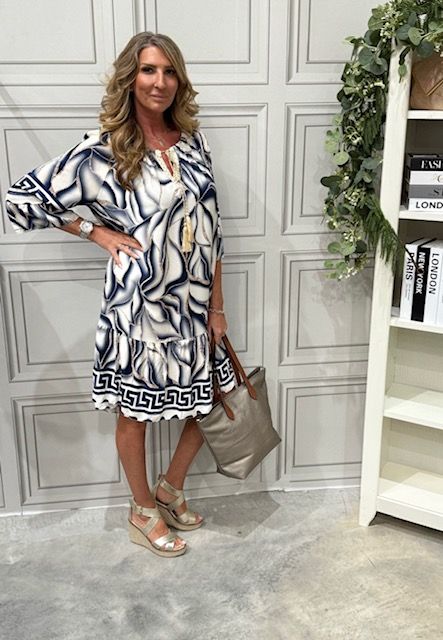 Liz white/navy