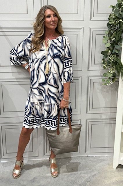 Liz white/navy