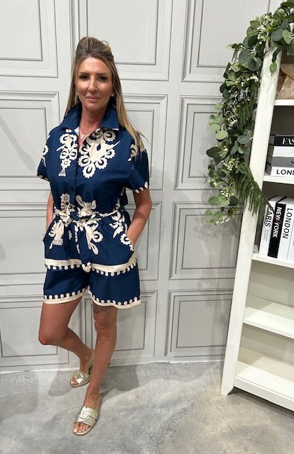 Playsuit navy