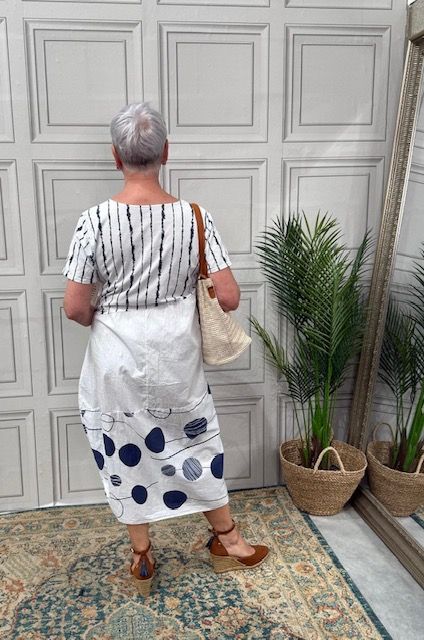 Patty white polka
