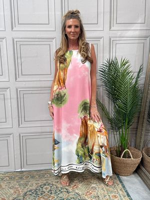 Cote d&#39; azur pink Maxi