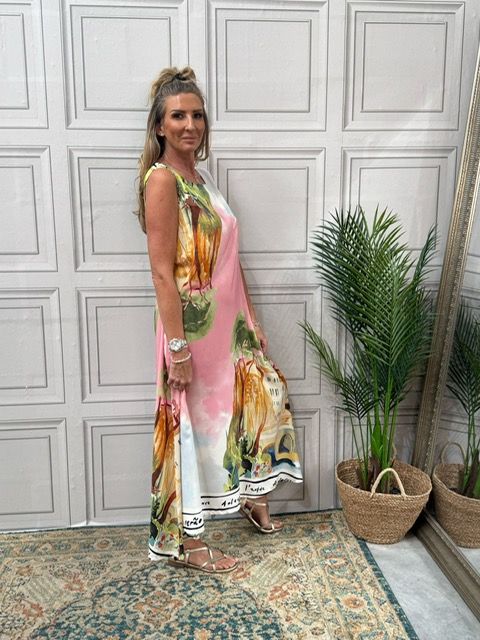 Cote d&#39; azur pink Maxi