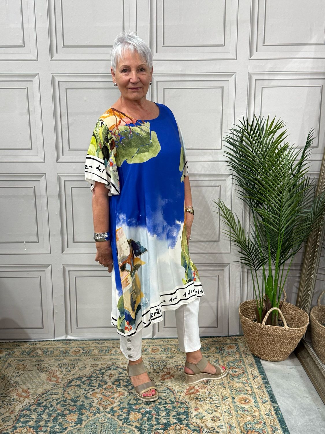 Cote ď Azur Royal Blue Midi