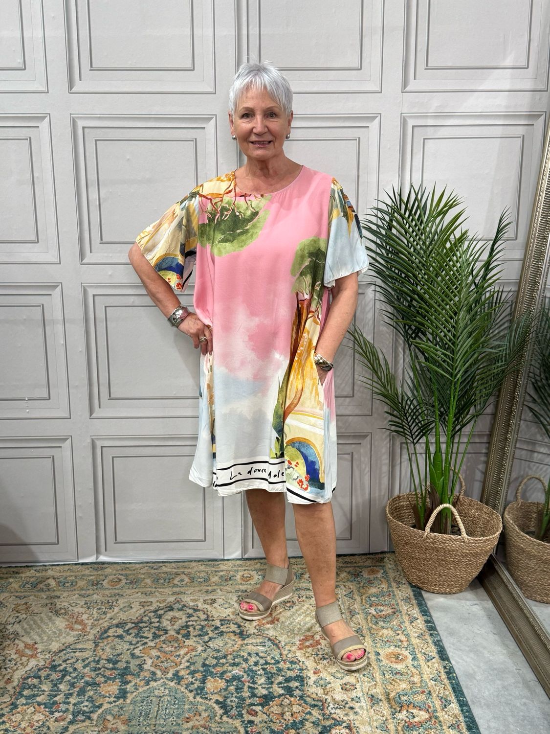 Cote ď Azur Pink Midi