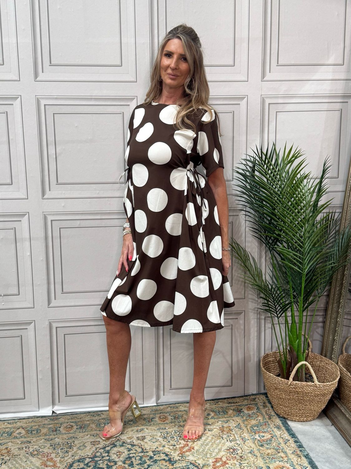 Dotty Brown White