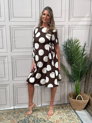 Dotty Brown White