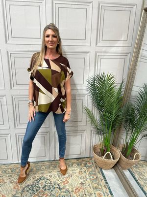 Geo Brown Khaki