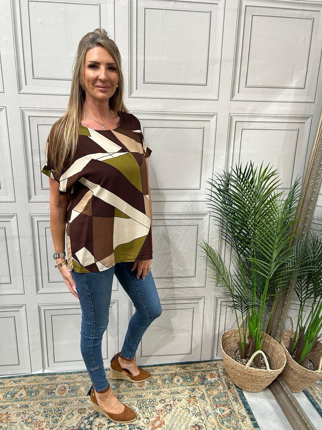 Geo Brown Khaki