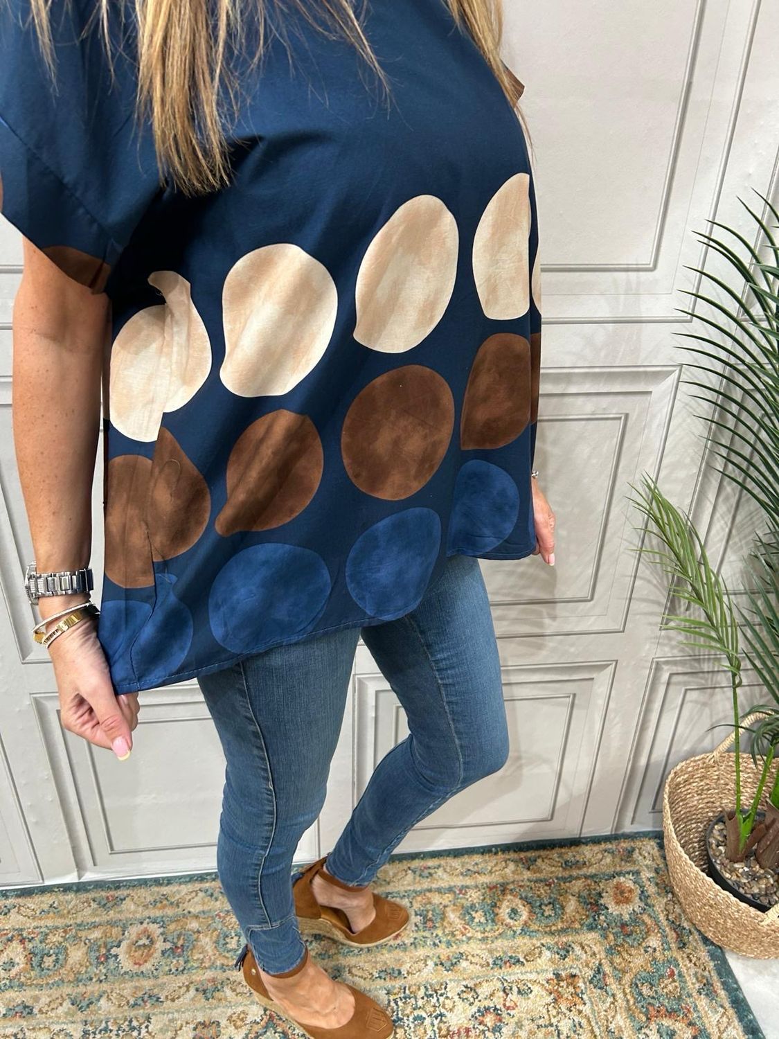 Retro Dot Navy