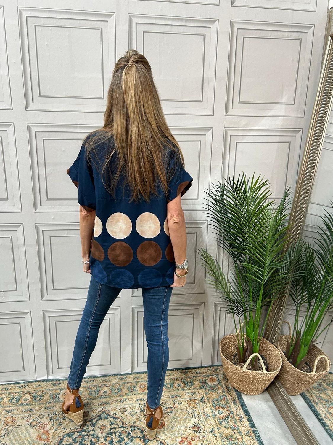 Retro Dot Navy