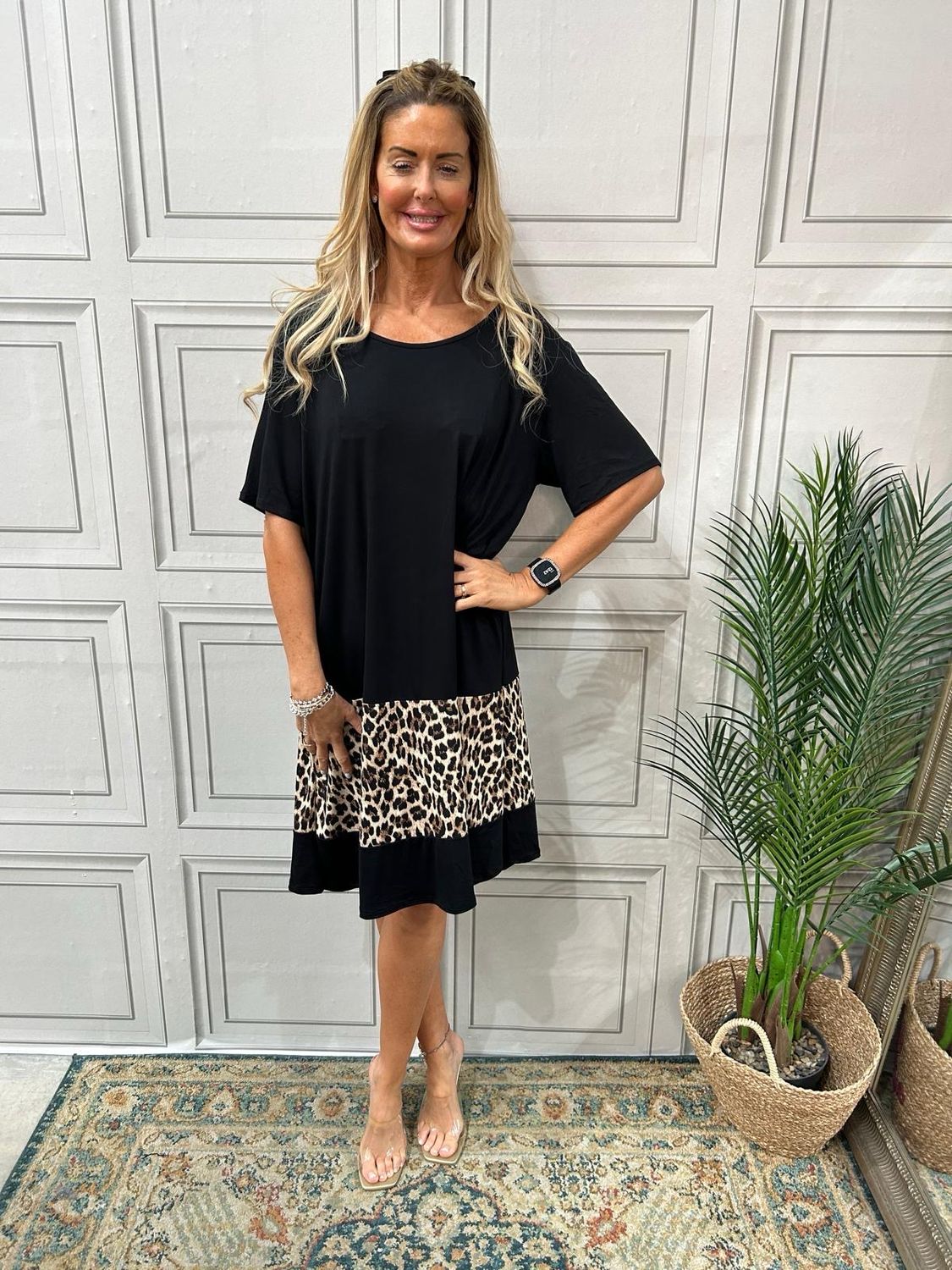 Bree Black Leopard
