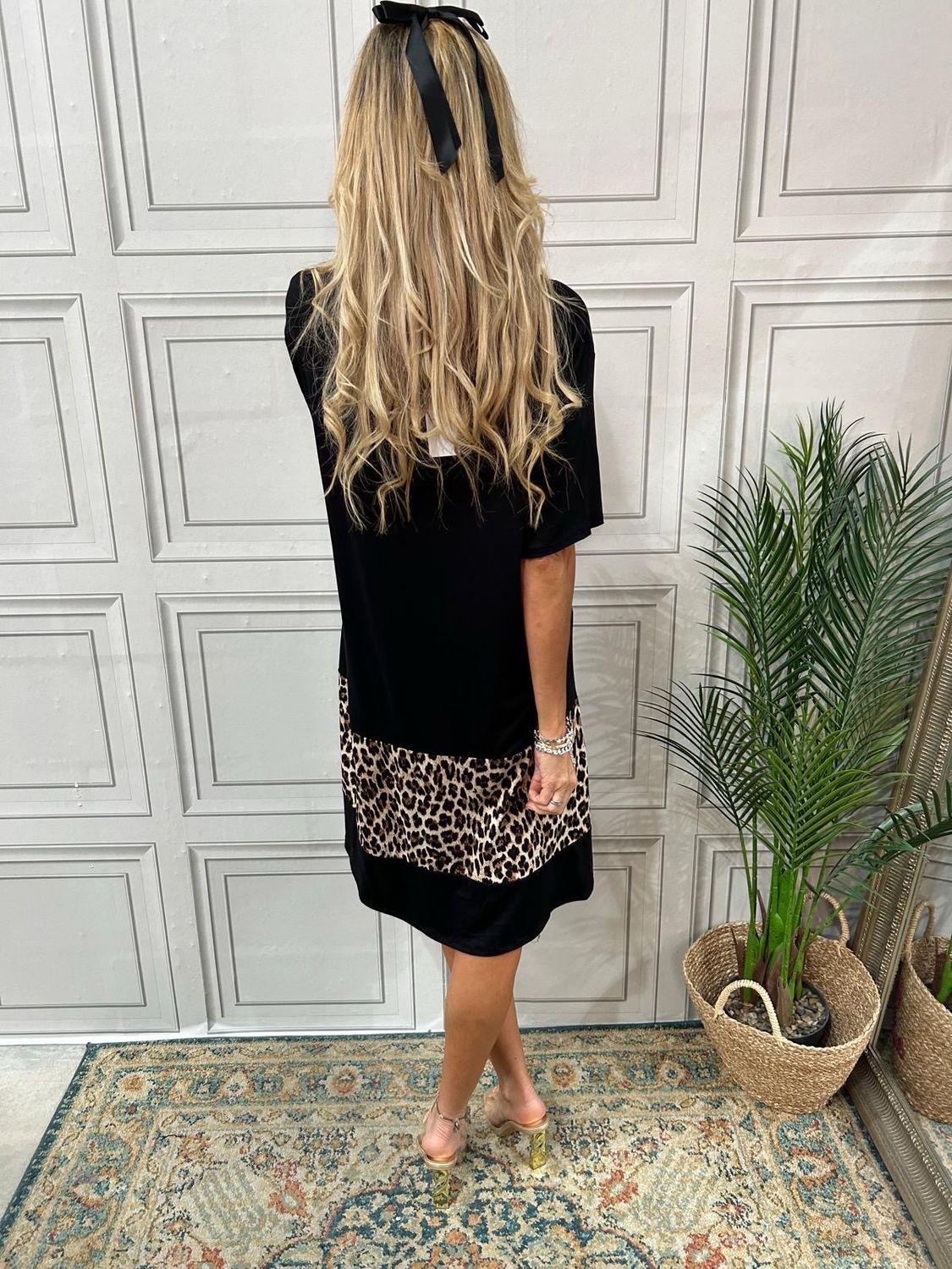 Bree Black Leopard