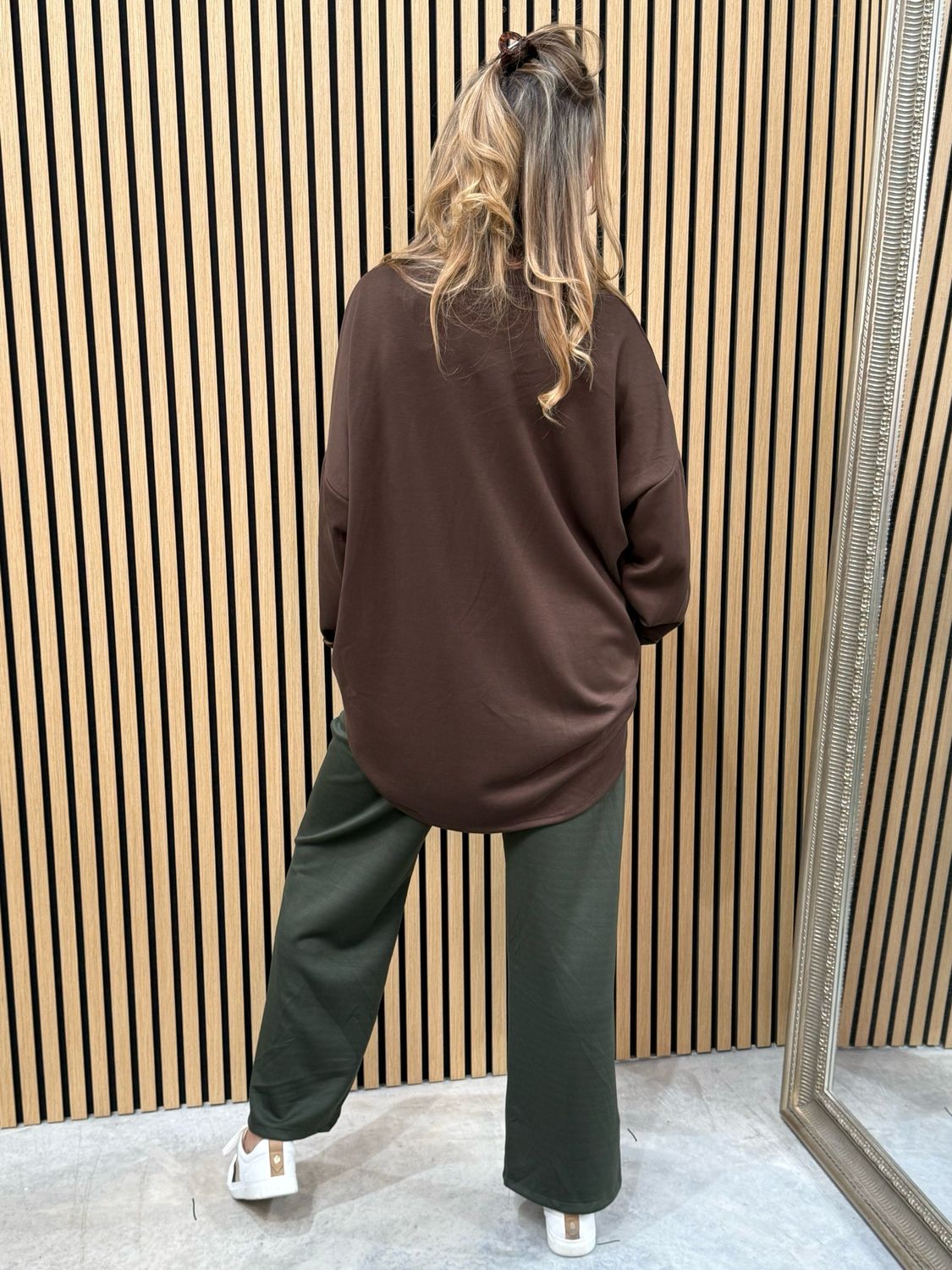 Liana Heart Jumper Chocolate