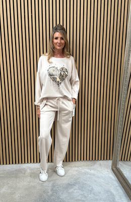Liana Heart Jumper Cream