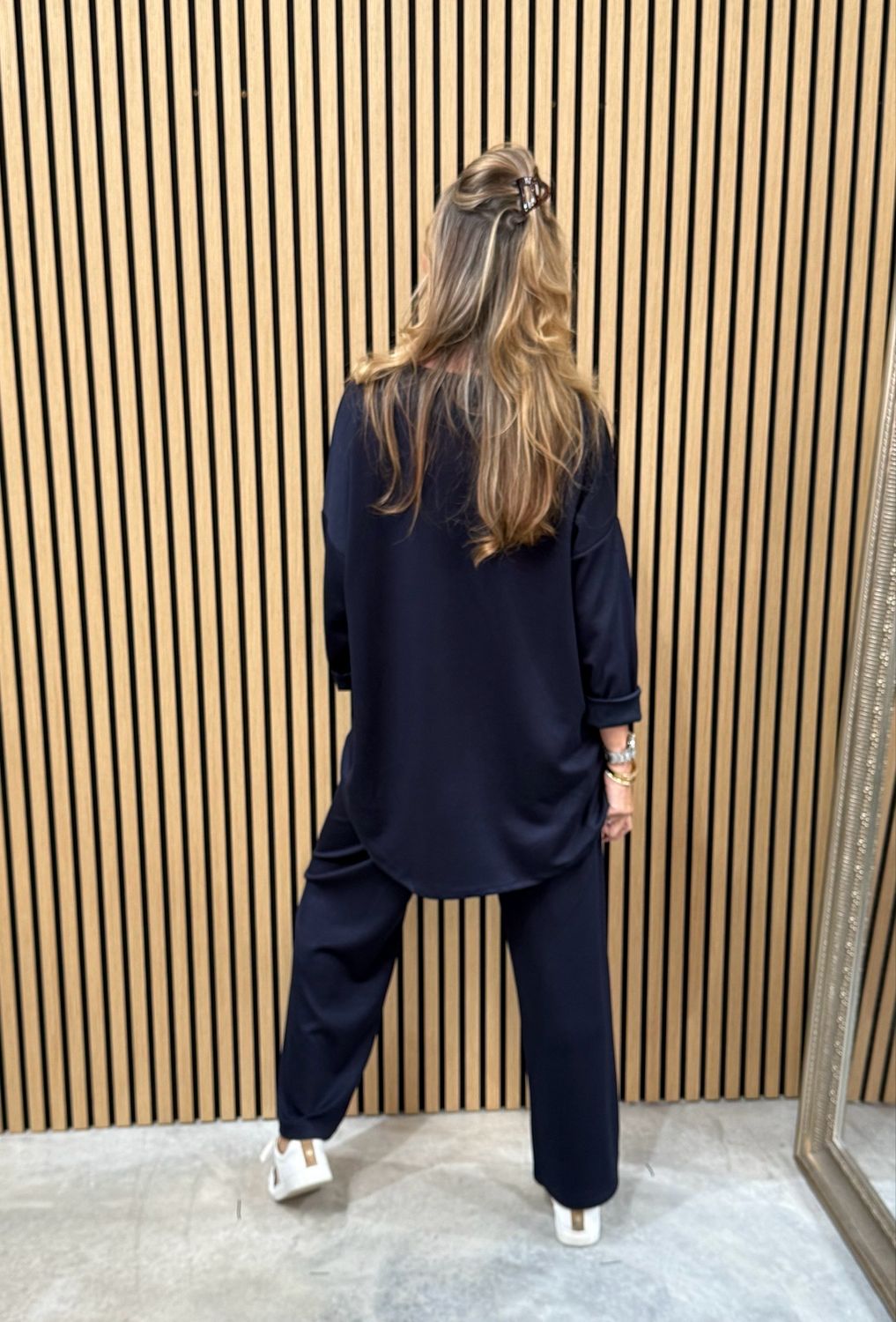 Liana Heart Jumper Navy