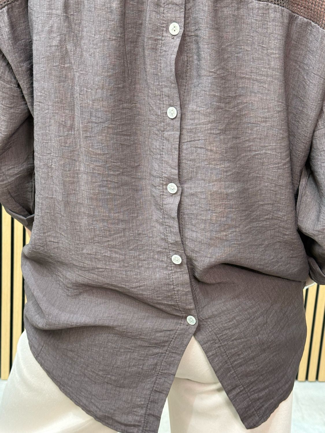 Ava Smock Shirt Chocolate