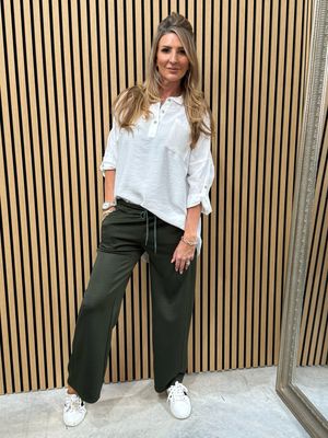 Ava Smock Shirt White