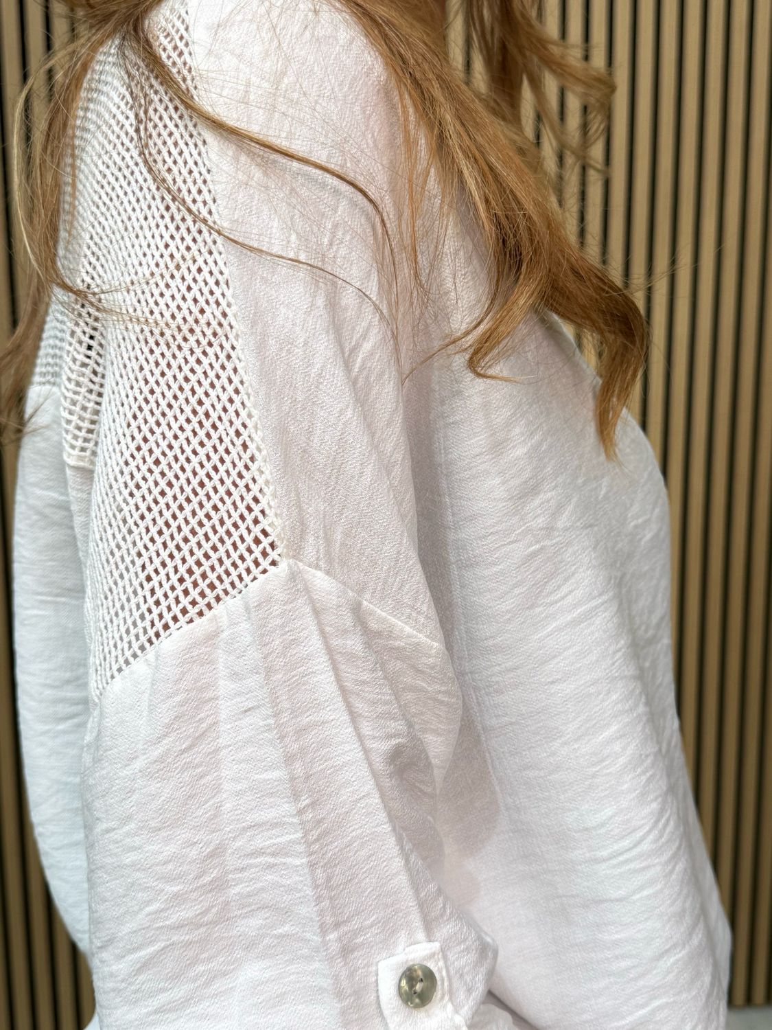 Ava Smock Shirt White