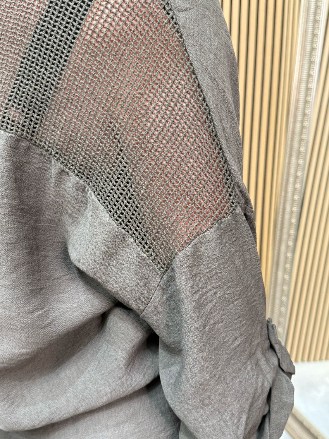 Ava Smock Shirt Khaki