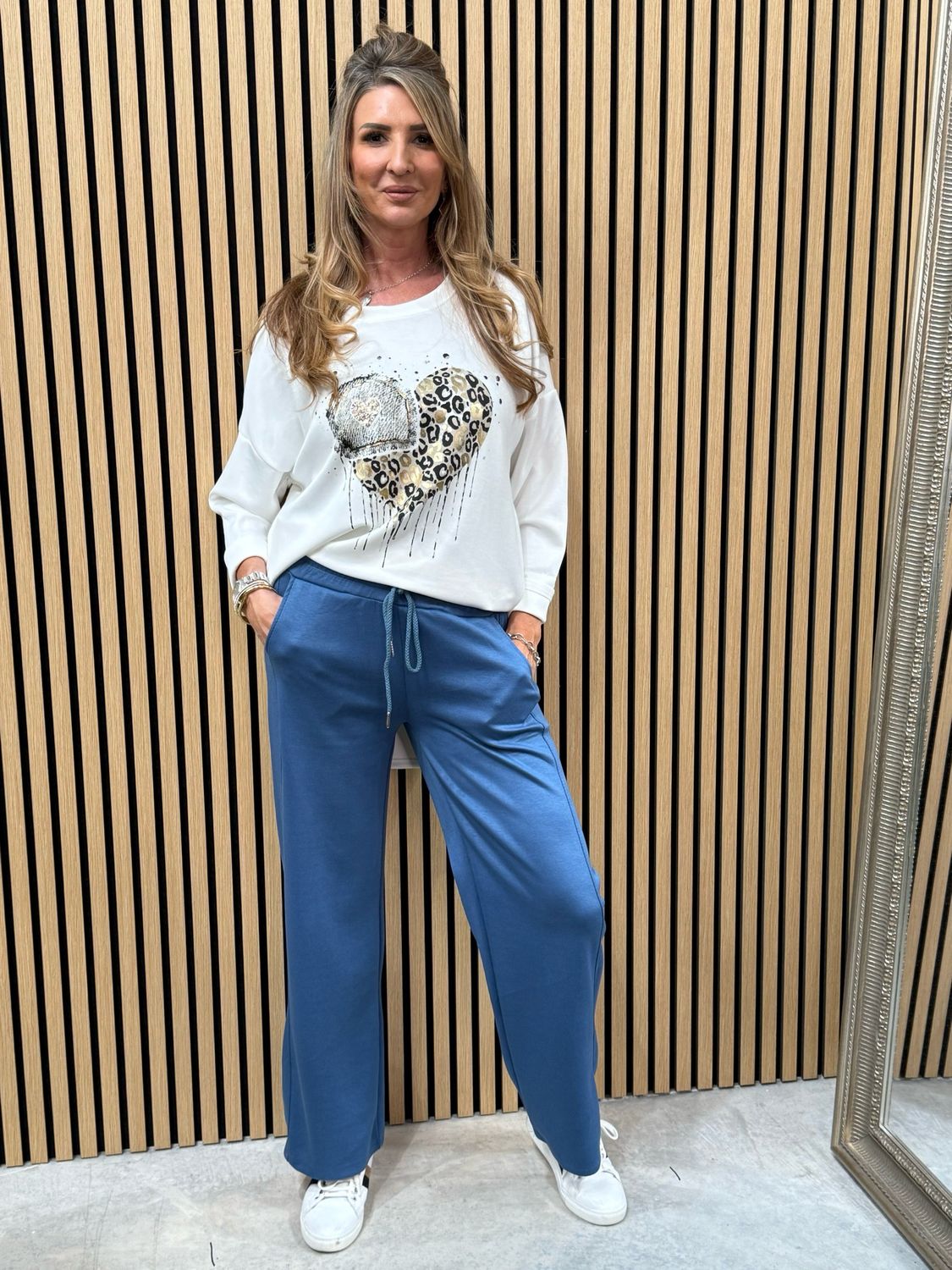 Luna Luxe Lounge Trousers Denim
