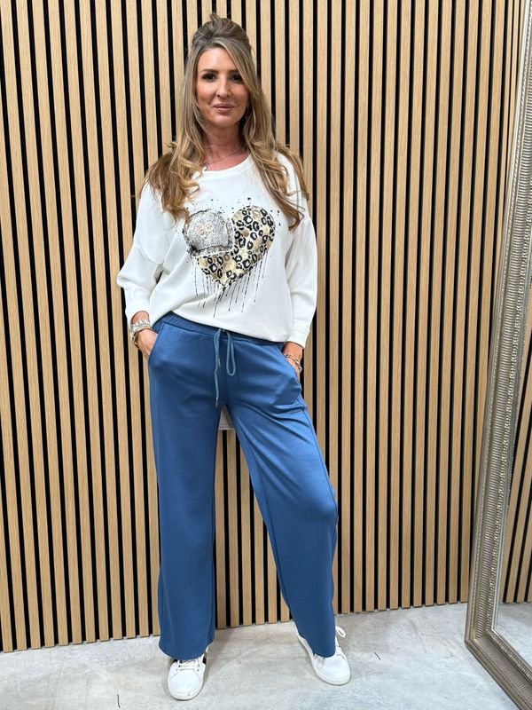 Luna Luxe Lounge Trousers Denim