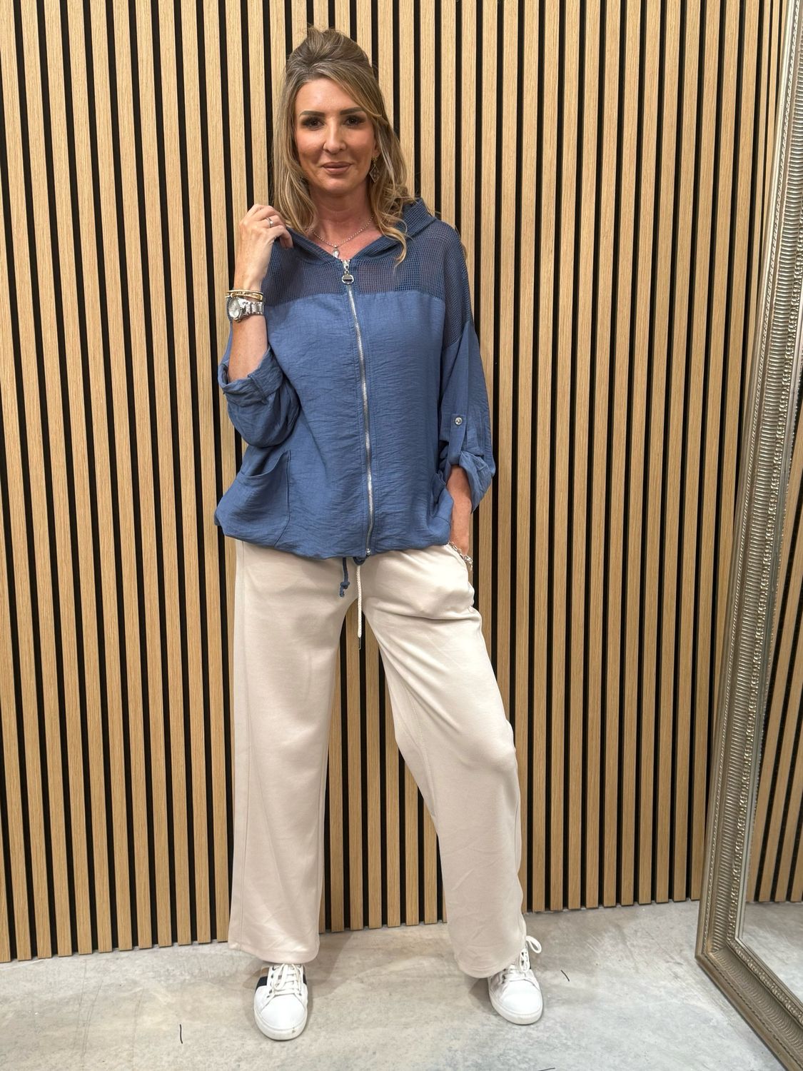 Luna Luxe Lounge Trousers Beige