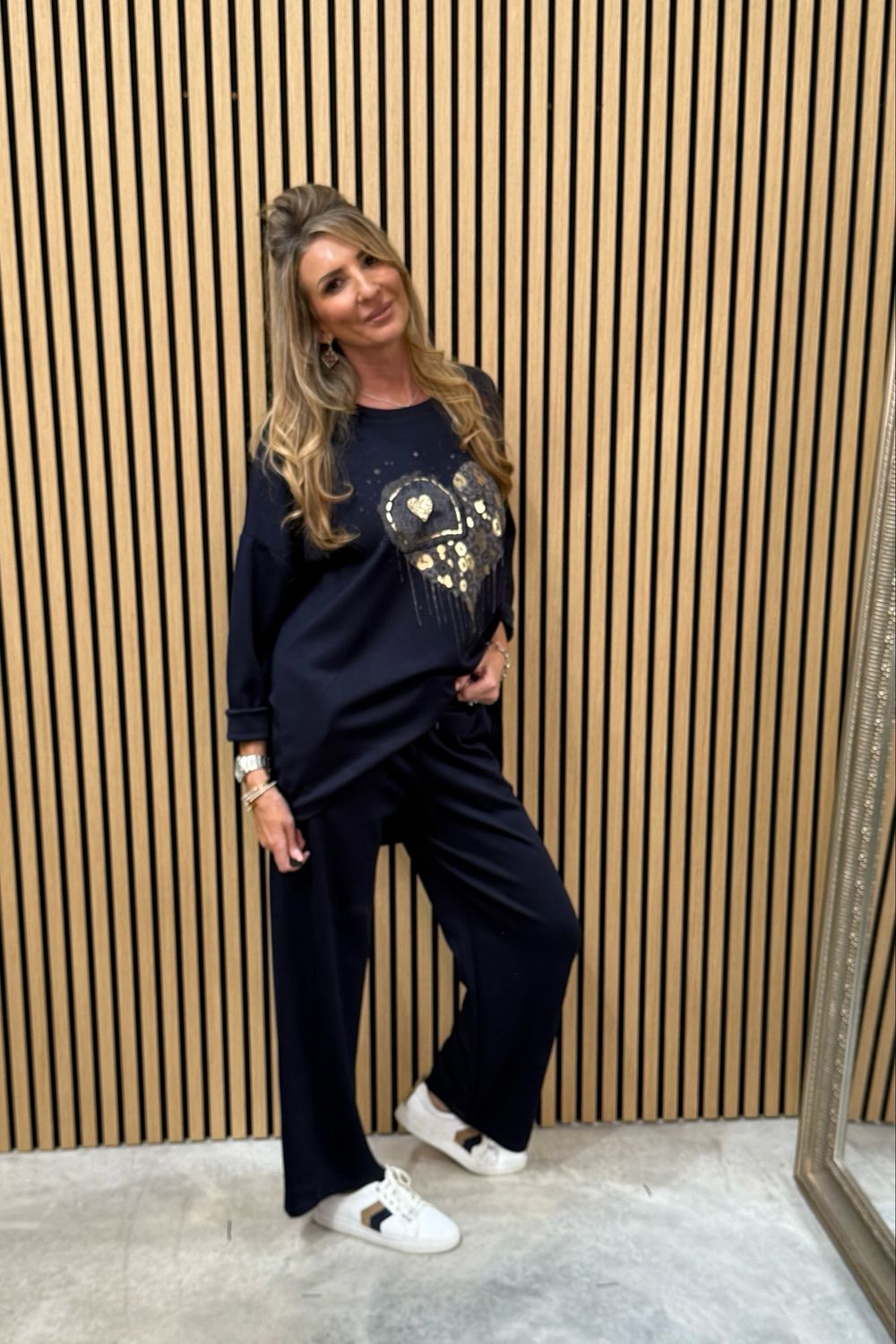 Luna Luxe Lounge Trousers Navy