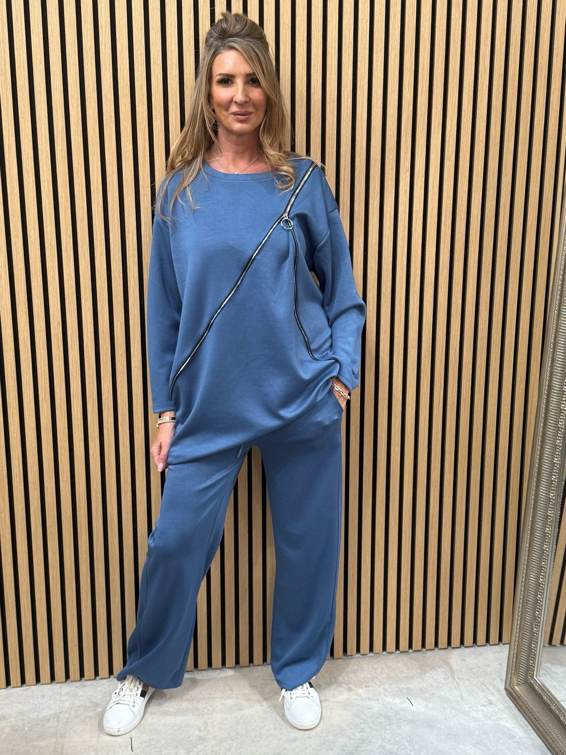 Luna Luxe Lounge Trousers Denim