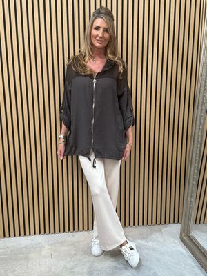 Luna Luxe Lounge Trousers Beige