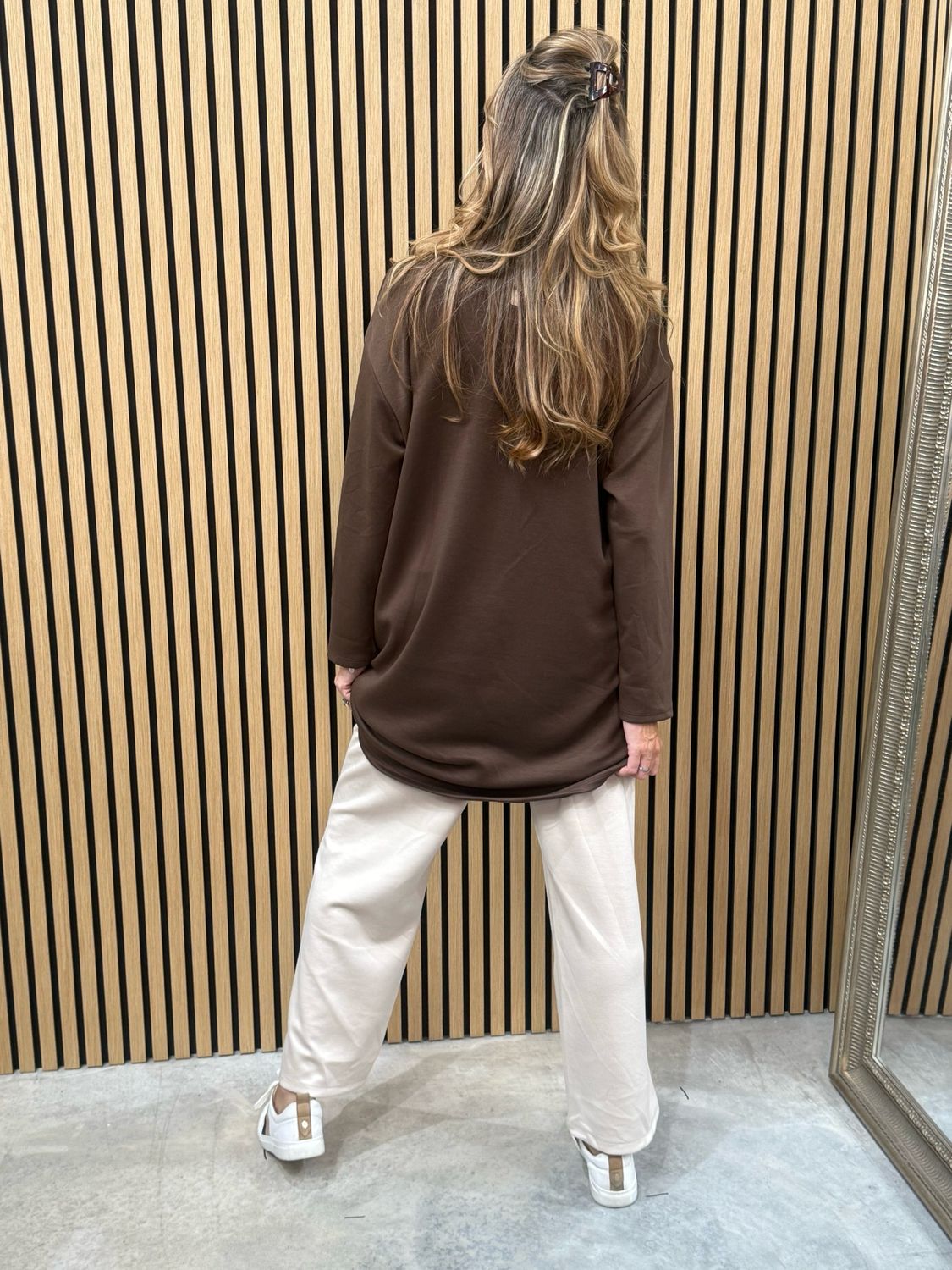 Zira Zip Jumper Chocolate