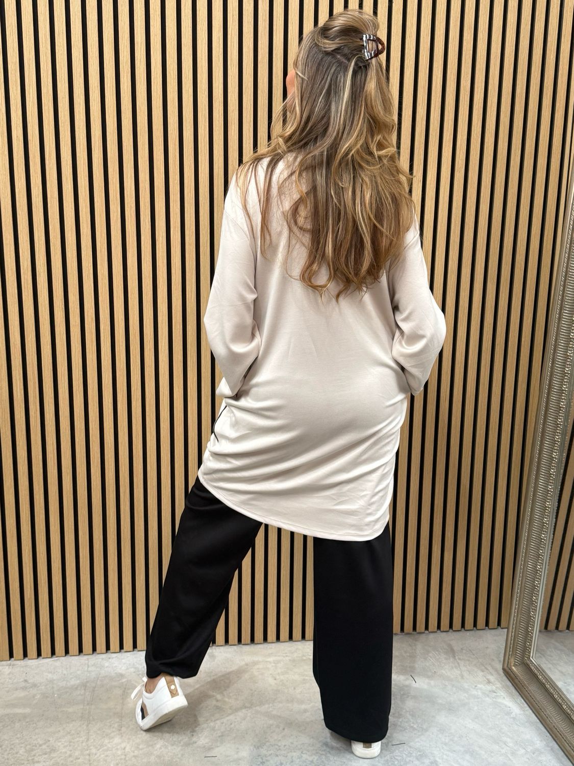 Zira Zip Jumper Beige
